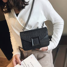 Роскошные дамские сумочки, дизайнерская квадратная миниатюрная сумка через плечо с имитацией кожи крокодила, клатч-мессенджер 2024 - купить недорого