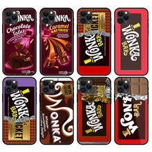 Black tpu case for iphone 5 5s se 2020 6 6s 7 8 plus x 10 XR XS 11 12 mini pro MAX back cover Willy Wonka Chocolate Bar 2024 - buy cheap