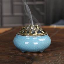 Vintage Chinese Buddha Ceramic Incense Burners Holder Meditation Buddhist Zen Censer Home Decor Censer Home Office Teahouse Use 2024 - buy cheap