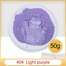 Polvo de Mica Mineral púrpura claro, pigmento tipo 404 de 50g para tinte, jabón colorante, manualidades artísticas automotrices DI 2024 - compra barato