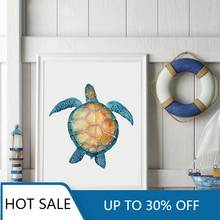 Ocean Sea Turtles Wall Art Canvas Painting Posters Prints Wall Decor Picture Starfish For Linving Room Aesthetic Home Decoration 2024 - buy cheap