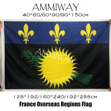 AMMIWAY Francia no oficial realeza Caribe Guadalupe banderas y pancartas francesas personalizadas impresas bandera Decoración 2024 - compra barato