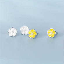 LULU-PIG Hot Sales Of The New 925 White Ear Nail Female Version Of The Small Fresh And Lovely Five Flower Sweet Earrings 7M-8 2024 - buy cheap