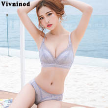 Women Transparent Sexy Plus Size WireFree Bra Set Women Push Up Bra Sets Push up Lace Up Bra Set Bralette Lingerie Tops Intimate 2024 - buy cheap