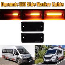 NEW-Dynamic LED Side Marker Light Turn Signal Light for Iveco Fiat Ducato Citroen Relay Peugeot Boxer Renault VOLVO Truck 2024 - buy cheap