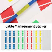 Etiquetas de identificación de etiquetas de Cable de colores autoadhesivas A4, red impermeable, cordón de alambre, organizador de fibra, herramienta de marcador 2024 - compra barato