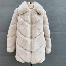 FANPUGUIZHEN Women's Jacket Faux Fur Coat From Artificial Autumn Winter Female Oversize Warm Fake Fur Outerwear Clothing 2024 - buy cheap