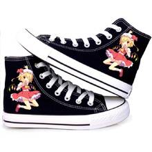 Anime Cos Touhou Project Shoes Koumakan Flandre Scarlet Casual Canvas Shoes plimsolls High Flats shoes duck shoes Sneakers 02 2024 - buy cheap