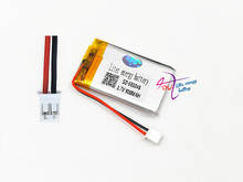 Batería recargable de polímero de litio, 3,7 V, 900mAh, JST PH, 2,0mm, 2 pines, conector 603048 para Mp3, cámara, bluetooth, GPS, altavoz 2024 - compra barato