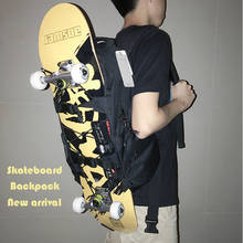 Funcional skate mochila camuflagem portátil saco de armazenamento do portátil escola parkour duplo rocker skate board mochila bolsa 2024 - compre barato