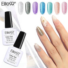 Elite99 Silver Shimmer Soak Off UV LED Nail Varnish Primer Salon Manicure Gel Nail Polish Nail Polish Soak Off Nail Varnish 10ML 2024 - buy cheap