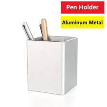 Portalápices de Metal para escritorio/suministros de aluminio, organizador y almacenamiento de vasos, papelería resistente 2024 - compra barato