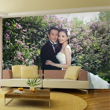 3D фото на заказ в стиле ретро, свадебные фото обои для свадебной комнаты, спальни, прикроватной тумбочки, гостиной, фоновой стены для телевизора, столовой, настенная роспись 2024 - купить недорого