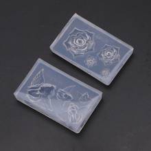 Handmade Rose Flower Cherub Angel Epoxy Resin Mold Floral Earrings Bracelet Keychain Resin Casting Molds Art Craft Tools 2024 - buy cheap