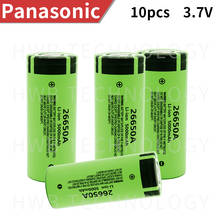 10 шт./лот 100% оригинальный новый аккумулятор для Panasonic 26650A 3,7 V 5000mAh высокой емкости 26650 Li-ion аккумуляторы 2024 - купить недорого