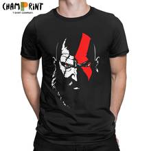 047 Kratos Sparta T Shirt for Men Cotton Casual T-Shirts Crewneck The God Of War Tee Shirt Short Sleeve Tops Classic 2024 - buy cheap