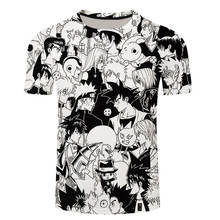 Camiseta divertida de Goku para hombre, Tops Harajuku de Anime, camiseta estampada en 3D, camisa de cuello redondo de verano, ropa de calle, camisetas sueltas 2024 - compra barato