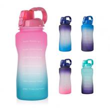 New 2000ML Large Capacity Gradient Water Bottle Bouncing Cover Fitness Drinking Cup with Straw for Outdoor Sports 2024 - buy cheap