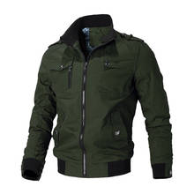 2019 Winter Brand Mens Cotton Bomber Jacket Coat Plus Size 5XL Stand Collar Male Casual Air Force Flight Jacket Windbreaker Men 2024 - buy cheap