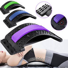 Back Massager Massageador Magic Support Stretch Fitness Relaxation Spine Stretcher Equipment Lumbar Pain Relief Adjustable Tools 2024 - buy cheap