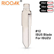 10pcs/lot Metal Uncut Flip KD Remote Car Key Blade Type #12 ISU5 KD Key Blade For ISUZU Key Blade 2024 - buy cheap