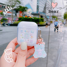 Korea Cute Cartoon Ins Bear Headphone Case for Apple Airpods 1 2 3 Pro Soft Silicone Bear Wireless Bluetooth Headset Cover 2024 - buy cheap