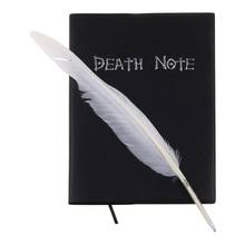 Caderno death note cosplay e caneta pena, caderno de penas para cosplay animação arte escrita diário 2024 - compre barato