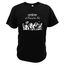 Футболка Genesis, альбом Trick of the Tail, футболка, английский рок-группа, европейский размер, 100% хлопок, дышащие базовые футболки, топы 2024 - купить недорого