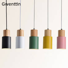 Nordic Wood Pendant Lights Modern Led Wooden Hanging Lamp for Dinng Room Kitchen Light Fixtures Home Decor Suspension Luminaire 2024 - buy cheap