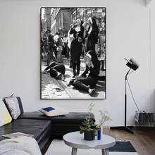 Rebellious Nuns Canvas Painting Black and White Photography Posters and Prints Wall Art Pictures for Living Room Home Decoration 2024 - buy cheap