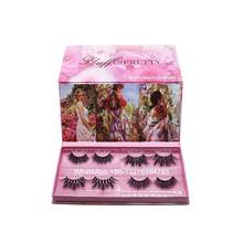 Romantic Rose Lash Cases 4 Pairs Mink Eyelash Box Nature Mink Hair 20mm 25mm Eyelash Mix Styles Custom Lash Box With Logo 2024 - buy cheap