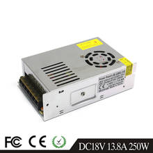 Universal regulada fonte de alimentação dc18v 13.8a 250 w driver iluminação transformerfor AC-DC smps para led strip luz cctv 2024 - compre barato