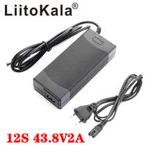Зарядное устройство LiitoKala, 36 В 2 А, выход 43,8 В 2A для аккумуляторов LiFePO4, 12S 36V для электровелосипеда 2024 - купить недорого