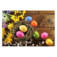 Brown wood plank Easter-egg day photo backdrops vinyl baby photography backgrounds for photography Studio kits fotografia GE-183 2024 - buy cheap