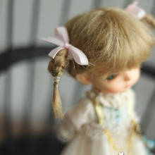 New Arrival 1/8 BJD Wig Super Doll Wig Cute Mohair With Braid For BJD Doll Hair Wig 2024 - buy cheap