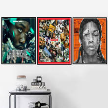 Poster Prints Meek Mill Hip Hop Rap Music Singer Star Album Wins Losses Painting Art Wall Pictures For Living Room Home Decor 2024 - buy cheap