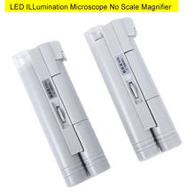 Microscópio sem leitura com iluminação, lupa para reparo de lentes ópticas 2024 - compre barato