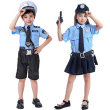 Police Uniform Special Force Children Policeman Cosplay Girls Boys Halloween Costume for Kids Christmas Carnival Party Outfits 2024 - buy cheap