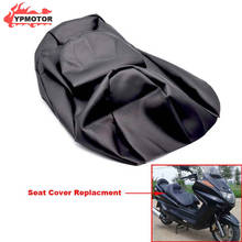 Yp 250 novos modelos grosso preto couro do plutônio scooter da bicicleta da motocicleta capa de assento almofada à prova dwaterproof água para yamaha majestade yp250 2024 - compre barato