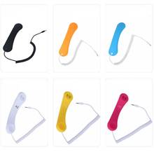 Retro Phone Handset Headset Radiation Proof 3.5MM PC Comtuper Microphone with Base for iPhone Samsung Cellphones Devices 2024 - buy cheap