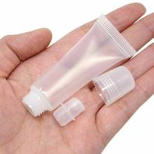 Gloss labial cosmético vazio recarregável, tubos de plástico transparente para maquiagem, ferramentas para dropshipping, 1/peças, 5ml 2024 - compre barato