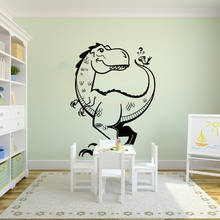 Cartoon Dinosaur Triceratops Animal Wall Sticker Bedroom Children Room Jurassic Park Dino Dinosaur Animal Wall Decal Kids M355 2024 - buy cheap