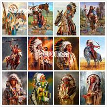 5D Full Square Round Drill Diamond Painting Indians Diamond Embroidery Kits Figure Cross Stitch Mosaic Home Wall Decor 2024 - buy cheap