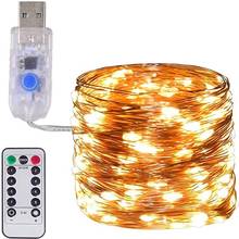 20M LED Curtain Garland on the Window USB String Lights Fairy Festoon Remote Control New Year Christmas Decorations for Room 2024 - buy cheap