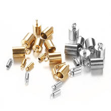 Ganchos de cierre dorado de acero inoxidable, 2/3/5/6/7/8/9mm, fabricación de joyas, pulsera, collar, accesorios de joyería DIY, 10 Uds. 2024 - compra barato