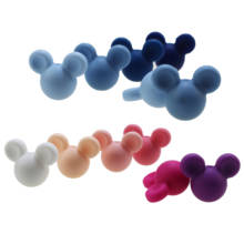 Cuentas de dentición de silicona de Mickey para collares, sin BPA, DIY, 10 unids/lote 2024 - compra barato