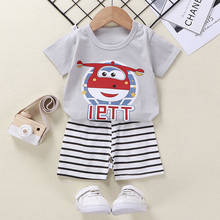 Baby Short Sleeve Suit Children Suit Cotton Girls Boys T-shirt Summer Clothes Toddler Sets Fashion Kids T-shirt 0-6 Years Old 2024 - buy cheap