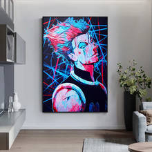 Caçador x caçador hisoka morow anime pintura em tela e impressões quadros arte de parede para decoração da sala de estar 2024 - compre barato