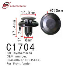 Plugue do carro prendedor para toyota, mazda 9046708217, kd5351833 auto frente para-choque clipe parafusos 2024 - compre barato