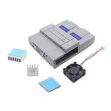 Чехол в стиле Nes, чехол Snes с охлаждающим вентилятором для Raspberry Pi 3 Model B Plus/3 B/2 B/Snespi 2024 - купить недорого